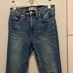 Madewell 10” high rise skinny crop jeans size 24